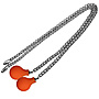Silver Chain Orange Knobs