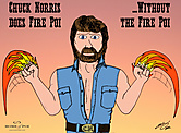 Chuck Norris does Fire Poi