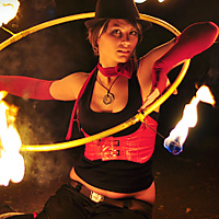 Hooping on the ground