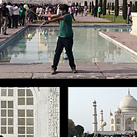 Spinning Poi at the Taj Mahal