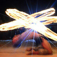 Freddie bending one hand