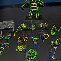 Glow in the dark Burning Man
