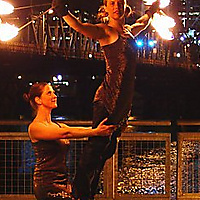 Fans with Hawthorne Bridge, Portland