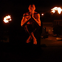 Midair Fiery Contemplation