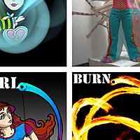 Play. Learn. Twirl. Burn. (Poster Quartet)