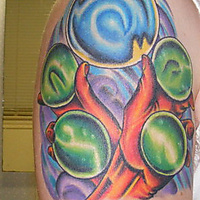 Contact Juggle 2hand 2ball palmspin + 1