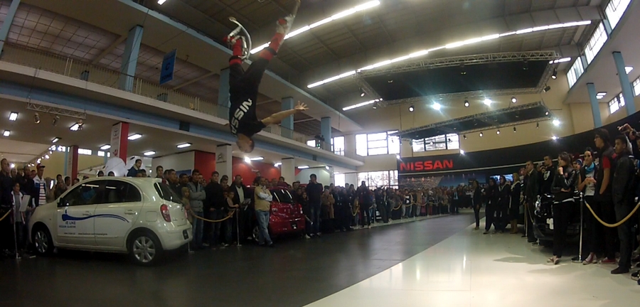 Tricking at Car Show
