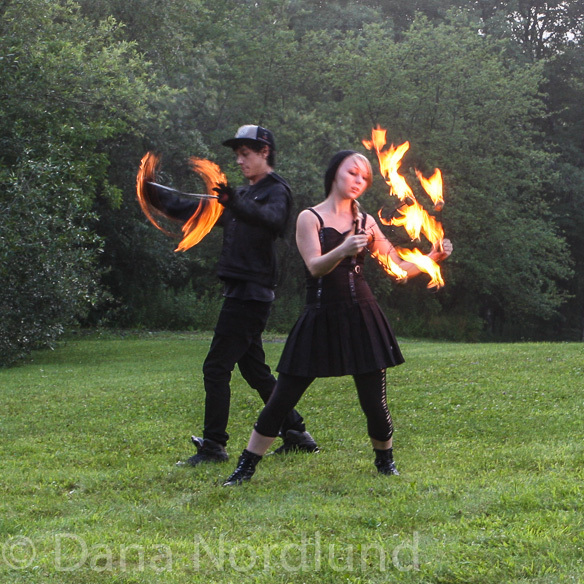 Fire Dancing Couple