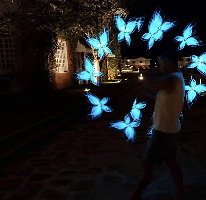 enchanted Poi Forest and Led Butterfly