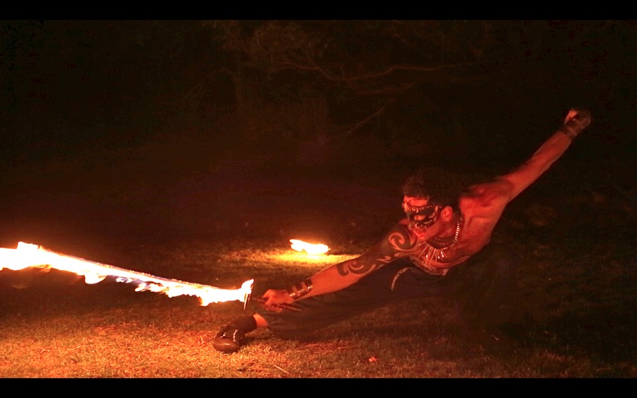 Bow Stance Fire Sword