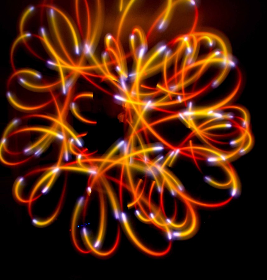 LED poi flowers
