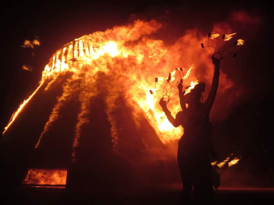 Volcano burn burning man 2014