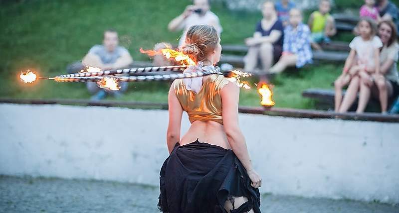 skirt on fire