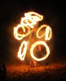 three story fire spinner