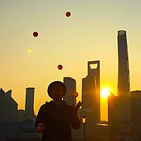 Shanghai Skyline Sunrise