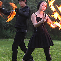 Fire Dancing Couple