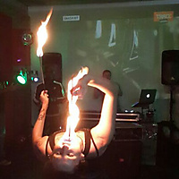 backbend fire eating