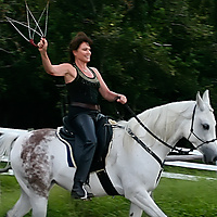 Riding Skeeter with fire for the time