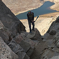 Mt. Evans summit sock poi
