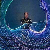 Alab Poi dancers Fiber whip