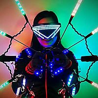 Alab Poi Dancers Girl LED Fan