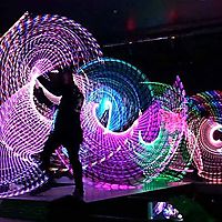 the best art Formed during performace of alab Poi dancers