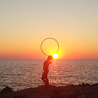 Finding balance as the sun sets....