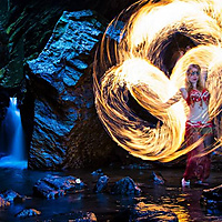 Fire Goddess in Cave