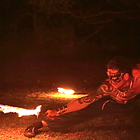 Bow Stance Fire Sword