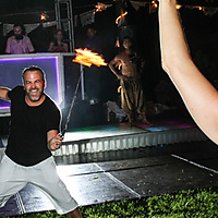 Groom Surprise Wedding Day Fire Dance