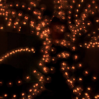 lanterns in the night