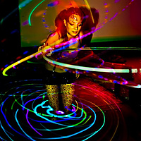 Double LED Hoop Love