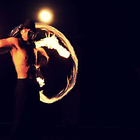 Full Moon Fire Nunchaku