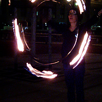 Play With Hoop Fire