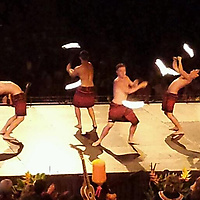 Choreographed Fire Poi Routine