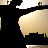 A sunny afternoon at the river Rhine