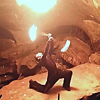 Fire caving!