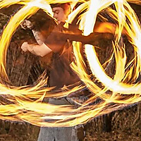 Monkey Fist Fire Poi