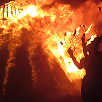 Volcano burn burning man 2014