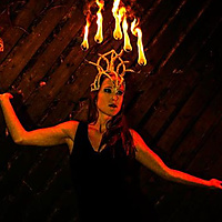 Fire Headdress and Palms