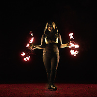 Sky above me; Earth below me; Fire within me.