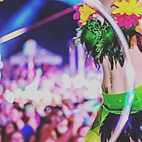 LED hooping at Imagine Festival