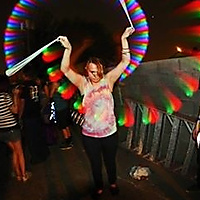 poi at the rave