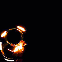 Blood Moon Double Fire Hooping Love