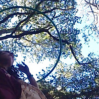 When the bugs watch me hoop...