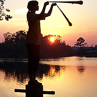 Gods canvas - Poi on the river