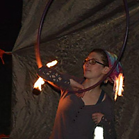 Halloween Fire Hooping