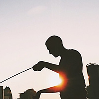 Sunset Poi at Lake Eola