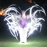 Poi Light Painting Love