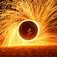 Lighting Up The Beach